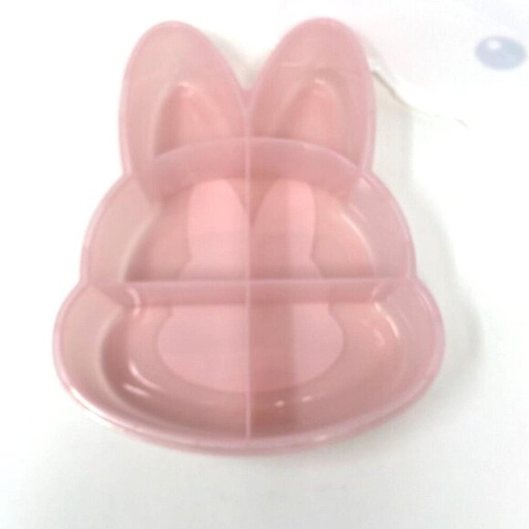 Cook With Color Bunny Divided Snack Box Food Storage Container Pink Easter - Picture 5 of 10